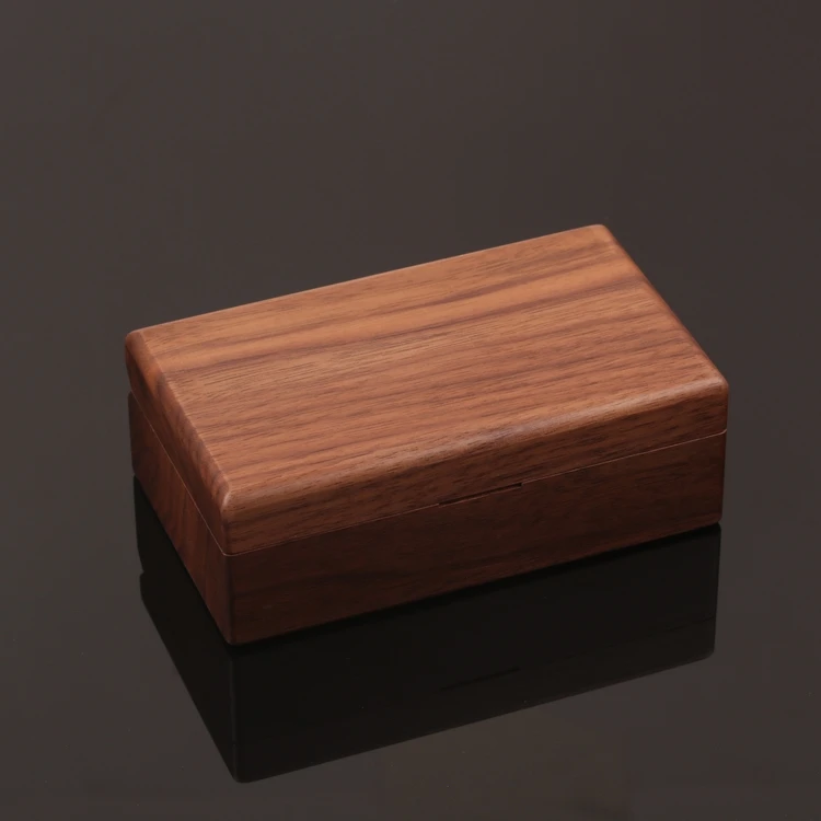 Ореховое Дерево Деревянный ящик для хранения квадратная коробка изготовленный на заказ кулон кольцо коробка мульти-функциональные украшения маленькую коробочку обработки 120*70*42 мм - Цвет: as phtoto