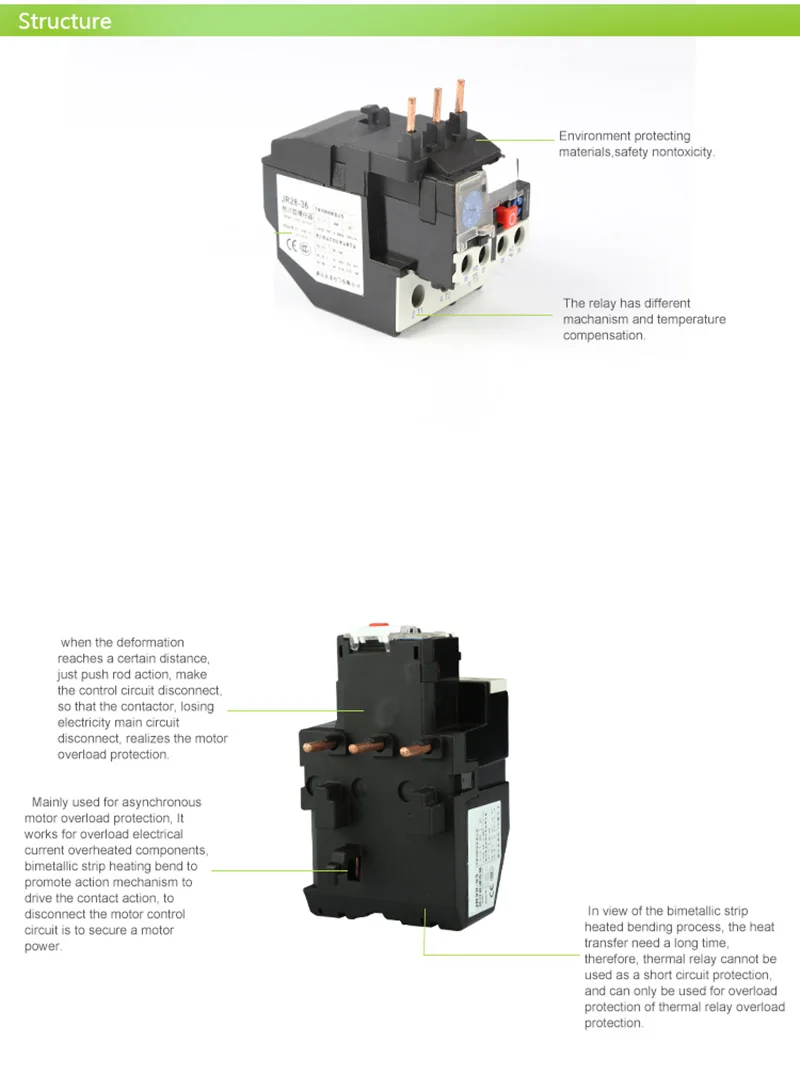 Точка затвердевания серебра JR28-25 Термальность реле перегрузки 1.6A 2.5A 4A 6A 8A 10A 13A 18A 25A LR2D13 Регулируемый Термальность реле