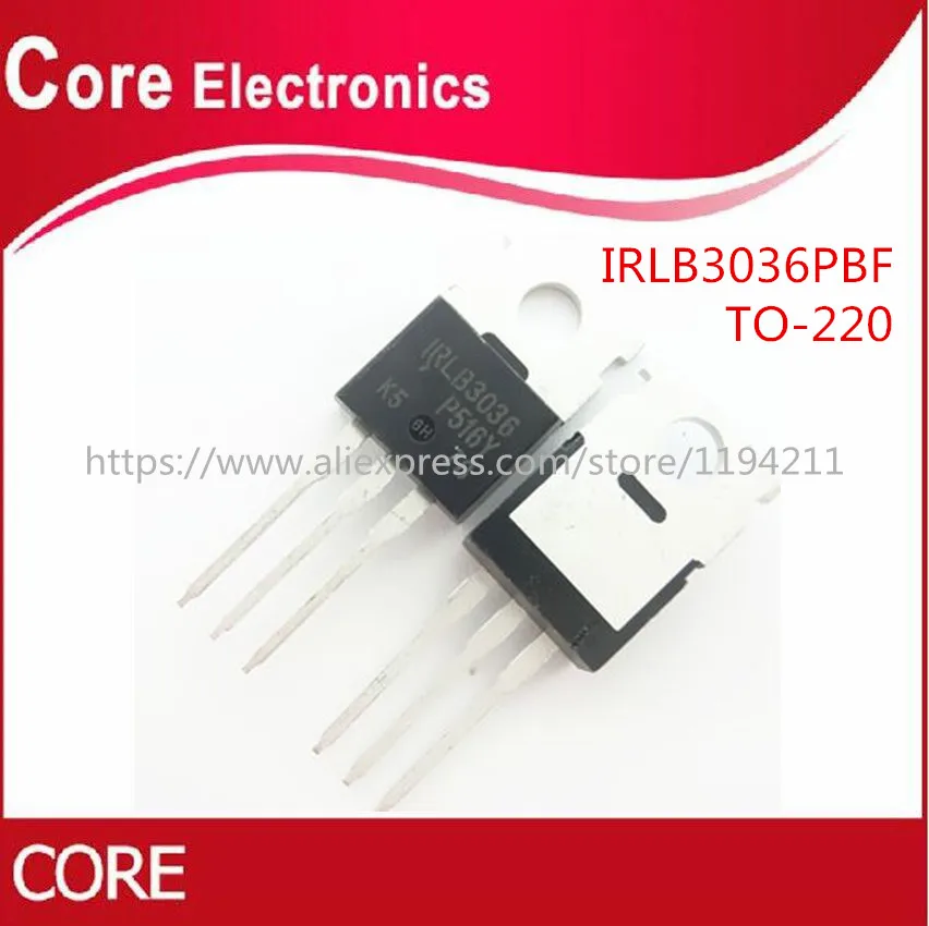 10PCS IRLB3036 IRLB3036PBF MOSFET N-CH 60V 195A TO-220AB NEW | Электронные компоненты и принадлежности