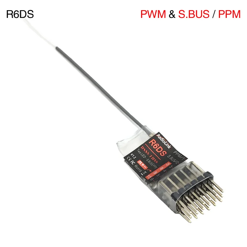 Radiolink R12DSM R6DSM R6DS R9DS R12DS приемник 2,4G усилитель сигнала для AT9 AT9S AT10 AT10II RC пульт дистанционного управления Управление множественный выбор - Цвет: R6DS