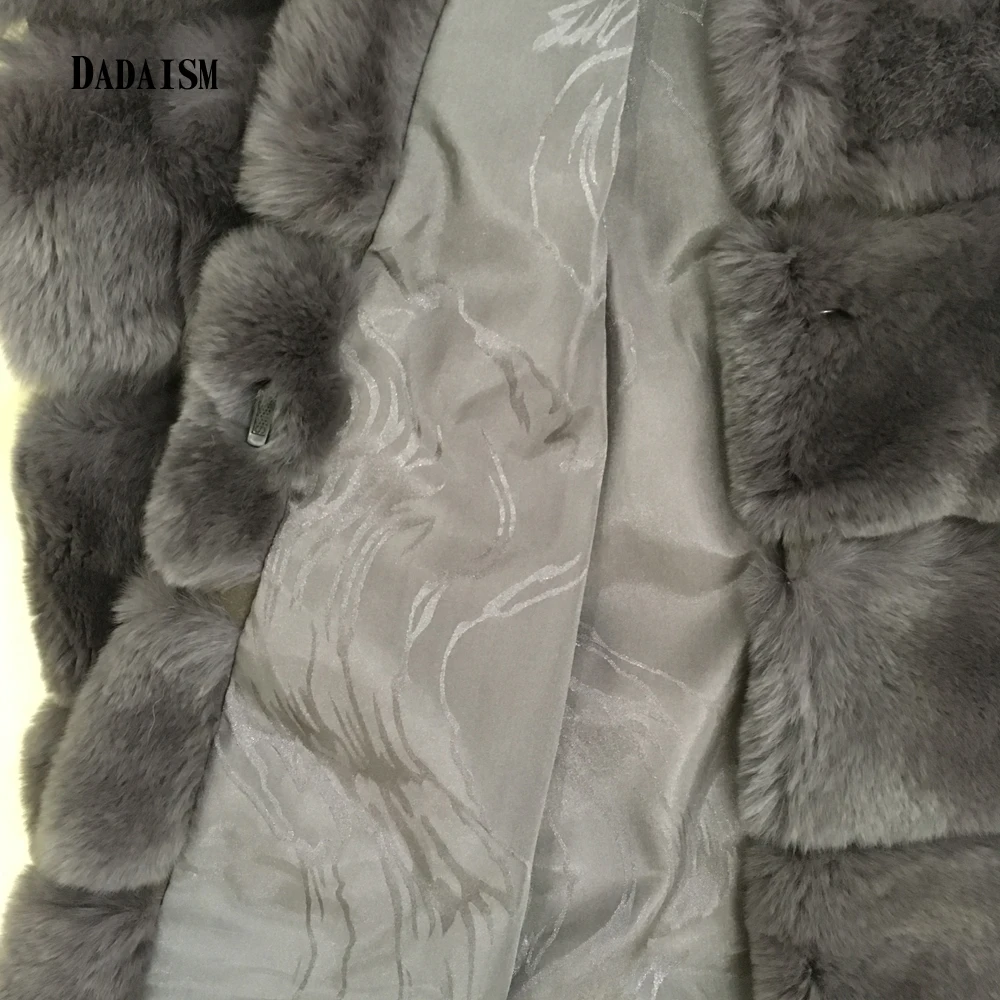 Ardoisé Nouvelles Manteau Gratuite Revers Rex De Femmes Britannique 2017 Livraison Fourrure Veste Droite Lapin Manches Longues Vent qFCwApg