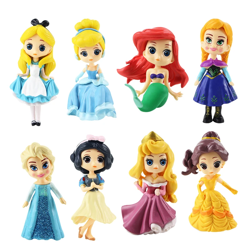 Auto Odiseo borracho Figuras de acción de Princesas de Disney, juguetes de colección de PVC de  Cenicienta, Blancanieves, Bella, 8 unids/lote|Figuras de acción| -  AliExpress