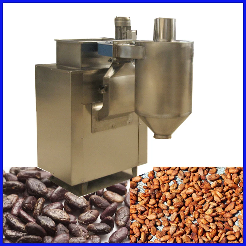 Easy to operate cacao crushing peeling machine with high quality coffee