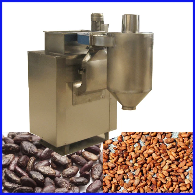 Easy to operate cacao crushing peeling machine with high quality coffee
