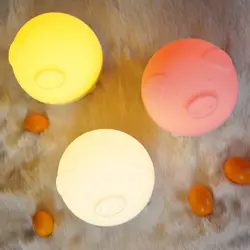 Перезаряжаемая форма свиньи красочный силиконовый светодиодный ночник креативный Детский милый Ночная лампа освещение для спальни