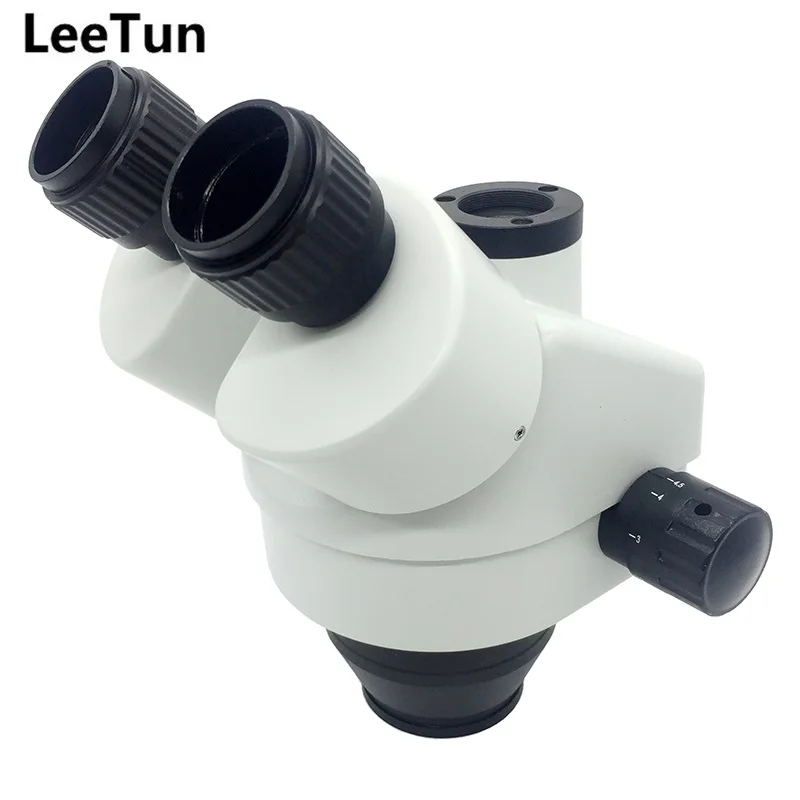 

LeeTun 0.7X-4.5X Trinocular Zoom Stereo Microscope Head Working Distance 100mm Microscope Accessories