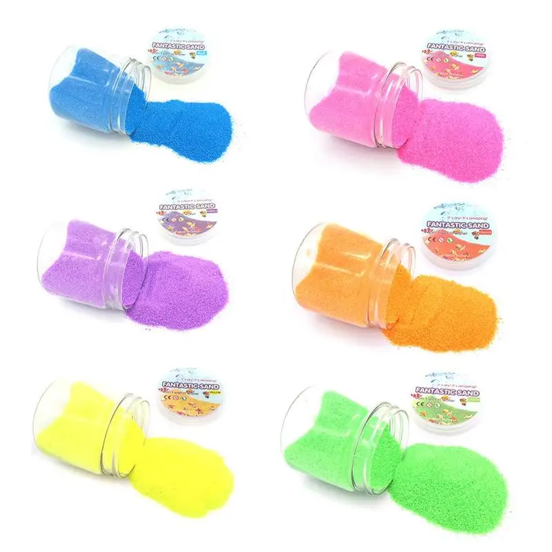 

Magic Sand Toy Diy Not Wet Dynamic Clay Educational Colored Soft Slime Space Sand Play Sand Antistress Kids Toys For Children