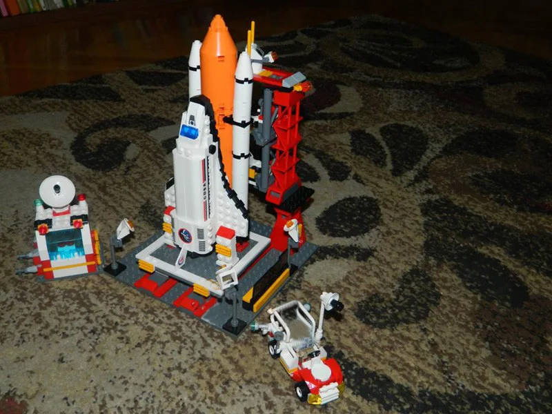 Фигурки самолетов строительные блоки космический порт космический челнок блоки город DIY кирпичи образовательные Классические игрушки для детей подарок