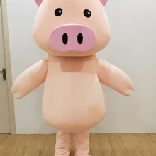 Новое поступление, костюм из свинья-талисман для взрослых, милое розовое нарядное платье с носом, костюмы, костюмы для вечеринок с героями мультфильмов, размеры для взрослых