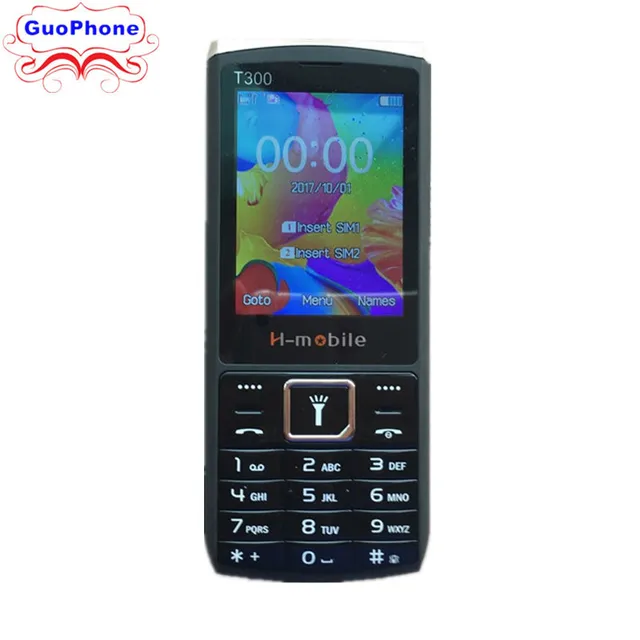 Best Price H-Mobile T300 Phone Dual SIM Card Bluetooth Flashlight MP3 MP4 FM Camera loudspeaker 2.8 inch CheapPhone