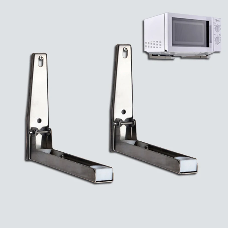 Adjule Stainless Steel Wall Mounted Microwave Oven Shelf Folding Adjule Stainless Steel Wall Mounted Microwave Oven Shelf Folding Bracket Kitchen Storage Holders Racks In From Home