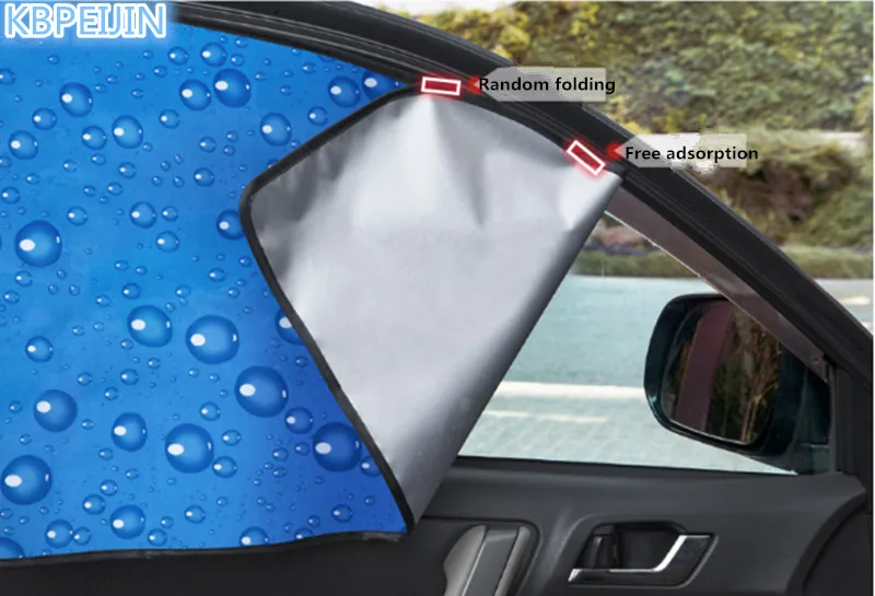 

4PCS Car Side Window Magnetic Sunshade Curtains Sticker FOR Mitsubishi outlander 2016 lancer 10 9 pajero asx l200 accessories