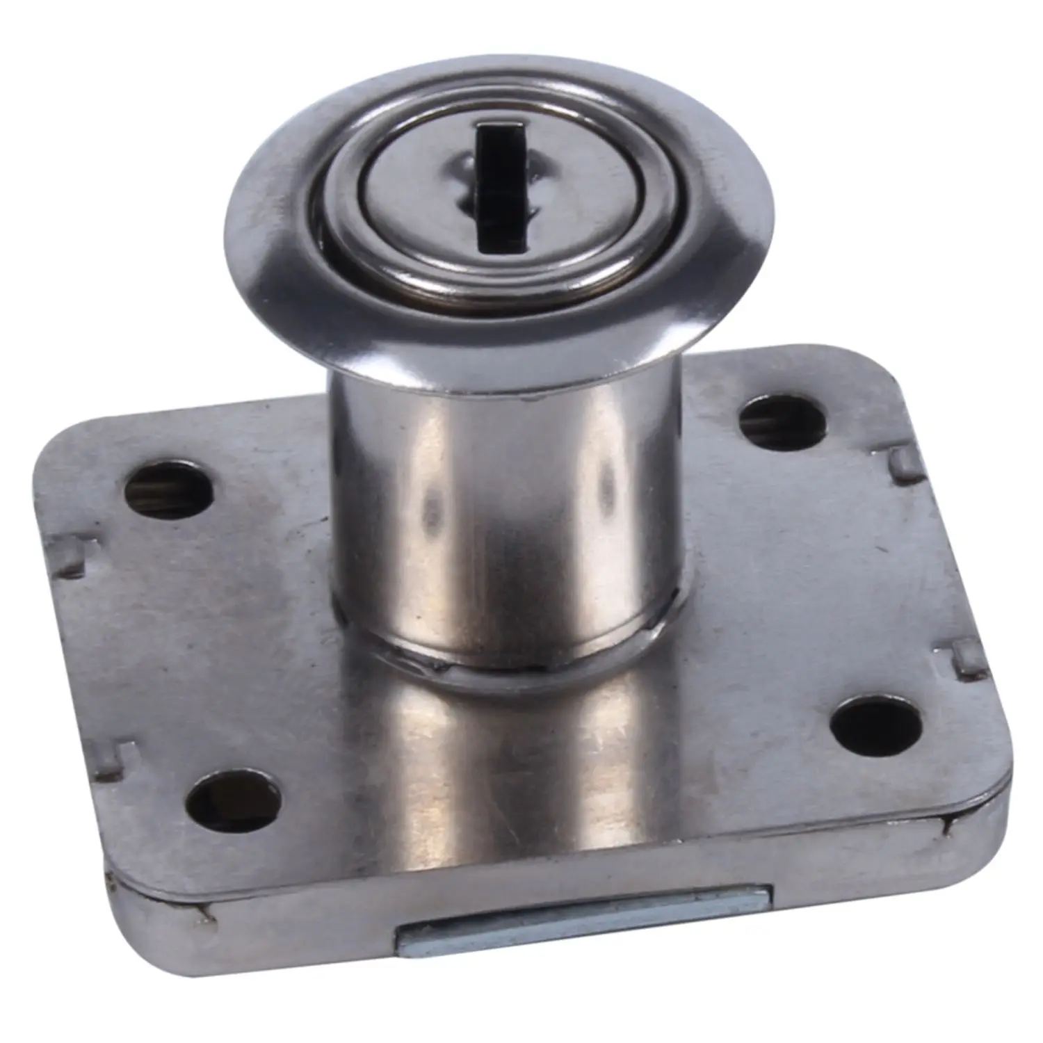 Cylinder Silver Tone Deadbolt Drawer Lock 2 Keys for Cupboardin Locks from Home