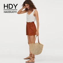 HDY Haoduoyi Модный летний Свободный Топ, простой женский топ без спинки, без бретелек, Дамский Повседневный хлопковый топ с круглым вырезом