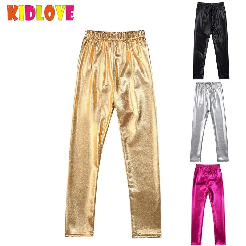 

Kidlove boys Girl Leggings Gold Elastic Pants Waterproof Windproof Stain-proof Ninth Pants Trousers family matching clothes