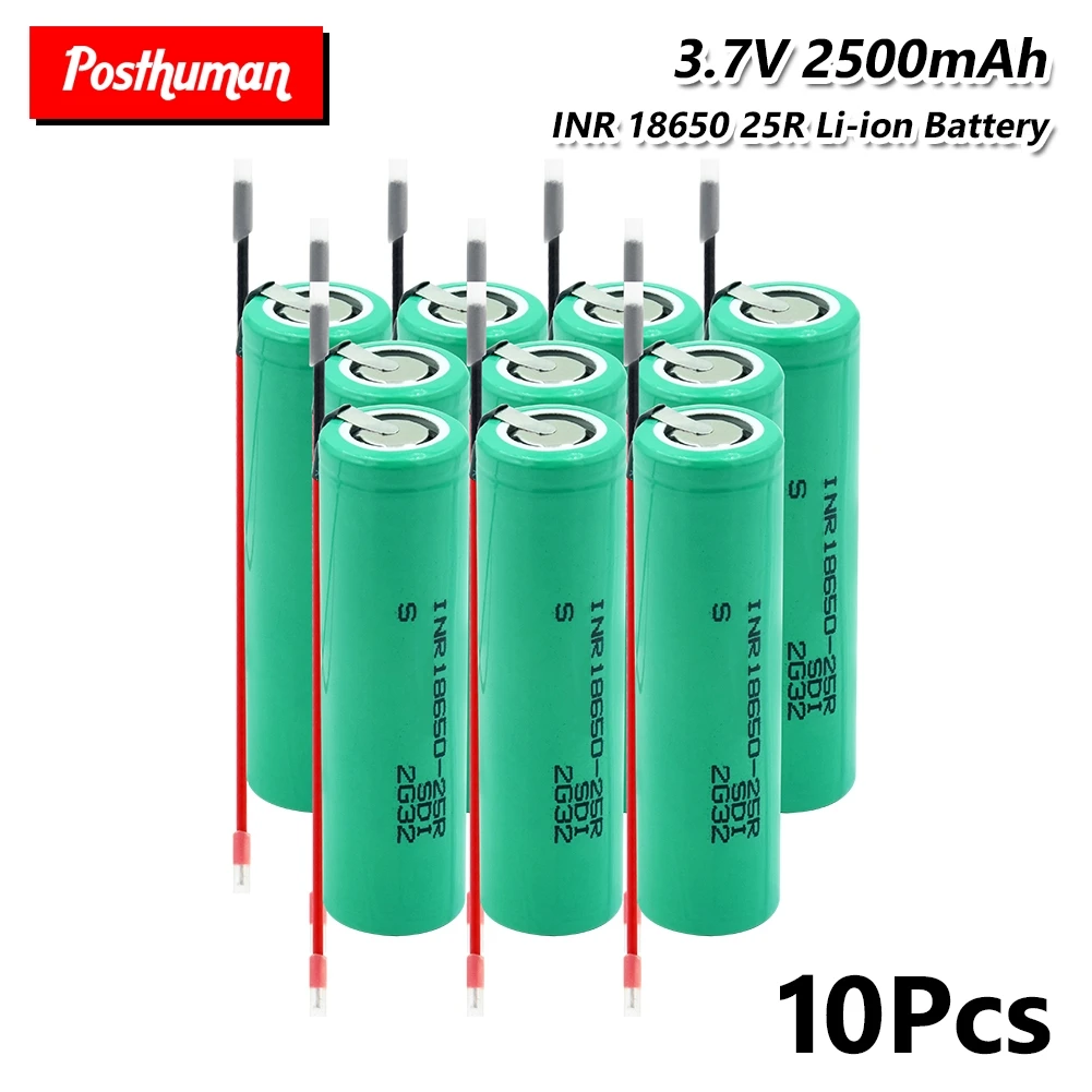 20A INR 18650 25R литиевая батарея 3 7 V 2500mAh перезаряжаемые электронные сигареты батареи