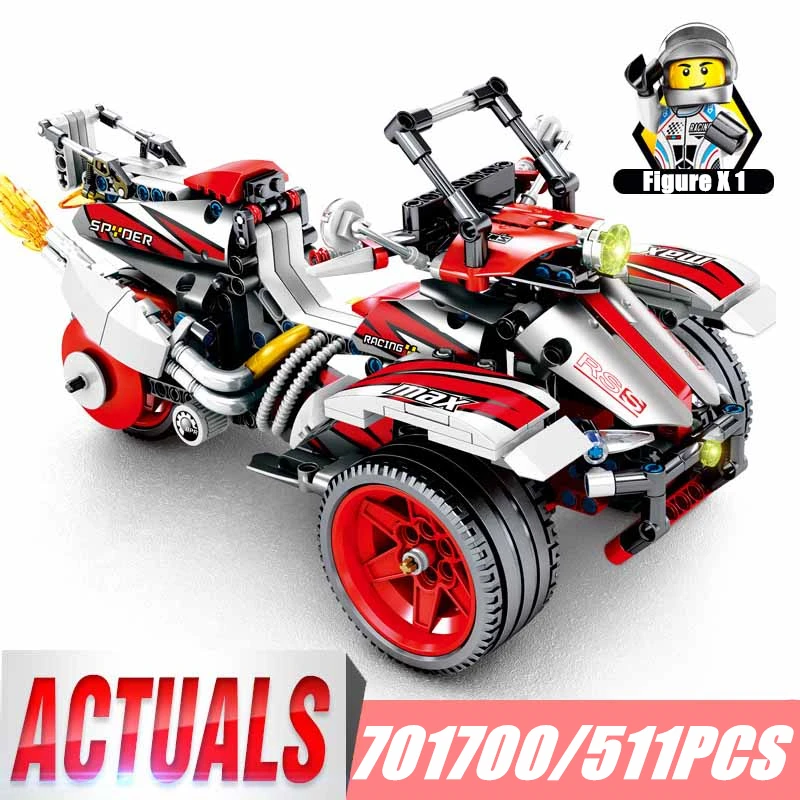 Legoing Technic Off-Road Car 511PCS Compatible Legoingly Truck Voiture Brick Pullback Car Educational Toys For Children Birthday