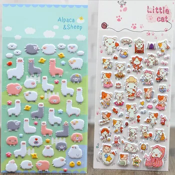 3d Three-dimensional Stickers Children Cartoon Bubble Stickers Diary Decorative Stickers Collage Nursery Stationery 3pc rookie yearbook three stickers