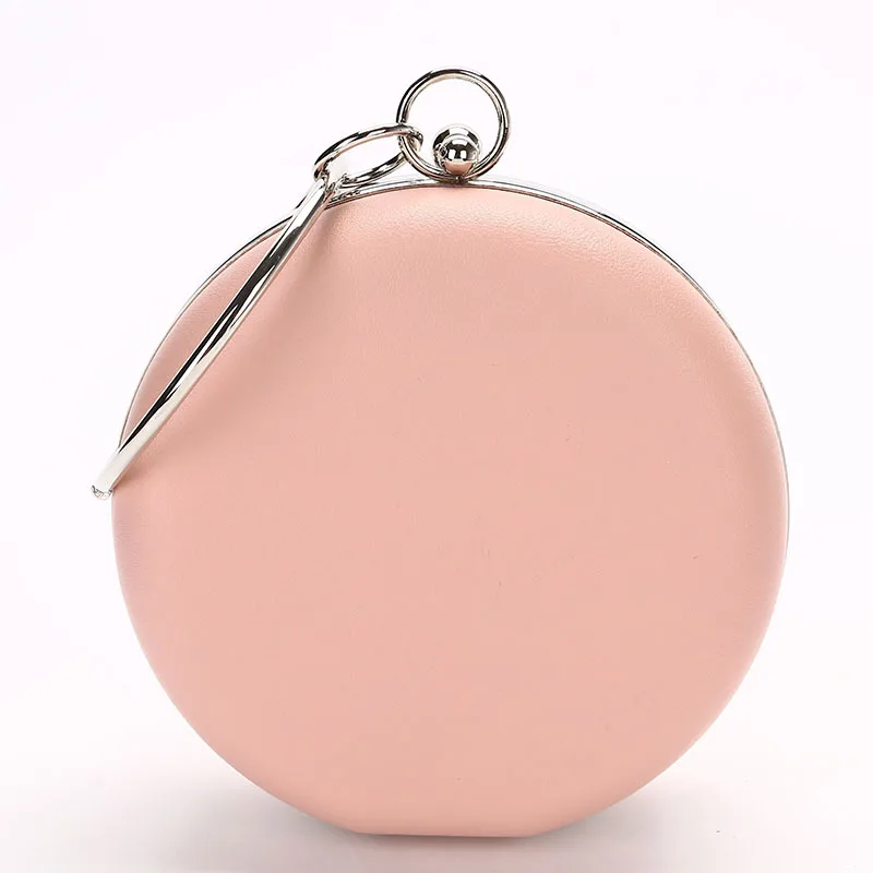 Famous Designer Women Evening Bag Pink Ladies Handbag Luxury Clutch Bag Korean Small Round purse Fashion Chain Messenger Bags Famous Designer Women Evening Bag Pink Ladies Handbag Luxury Clutch Bag Korean Small Round purse Fashion Chain Messenger Bags