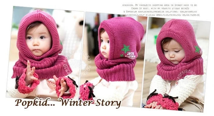 Корейская версия новой детской зимней шапки, милая детская шаль, шапка с ушками, милая детская шапка, шарф