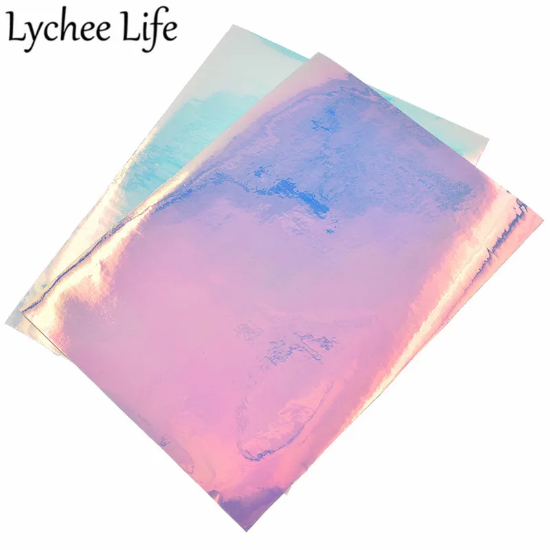 Lychee Life A5 искусственная кожа ткань цветная прозрачная Сделай Сам современная