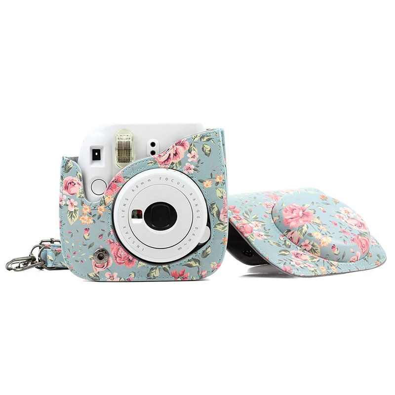 Красочные Лес структуры кожи Камера сумка для CAIUL Fujifilm Instax Polaroid Mini 8/8+/9 плечевой Камера защитная сумка