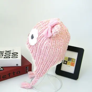

Baby Hat with Pompon Warm Kids Cotton Knitted Winter Children Hat Knitted Cute Cap For Girls Boys Cute Baby Hat Baby Winter Hats