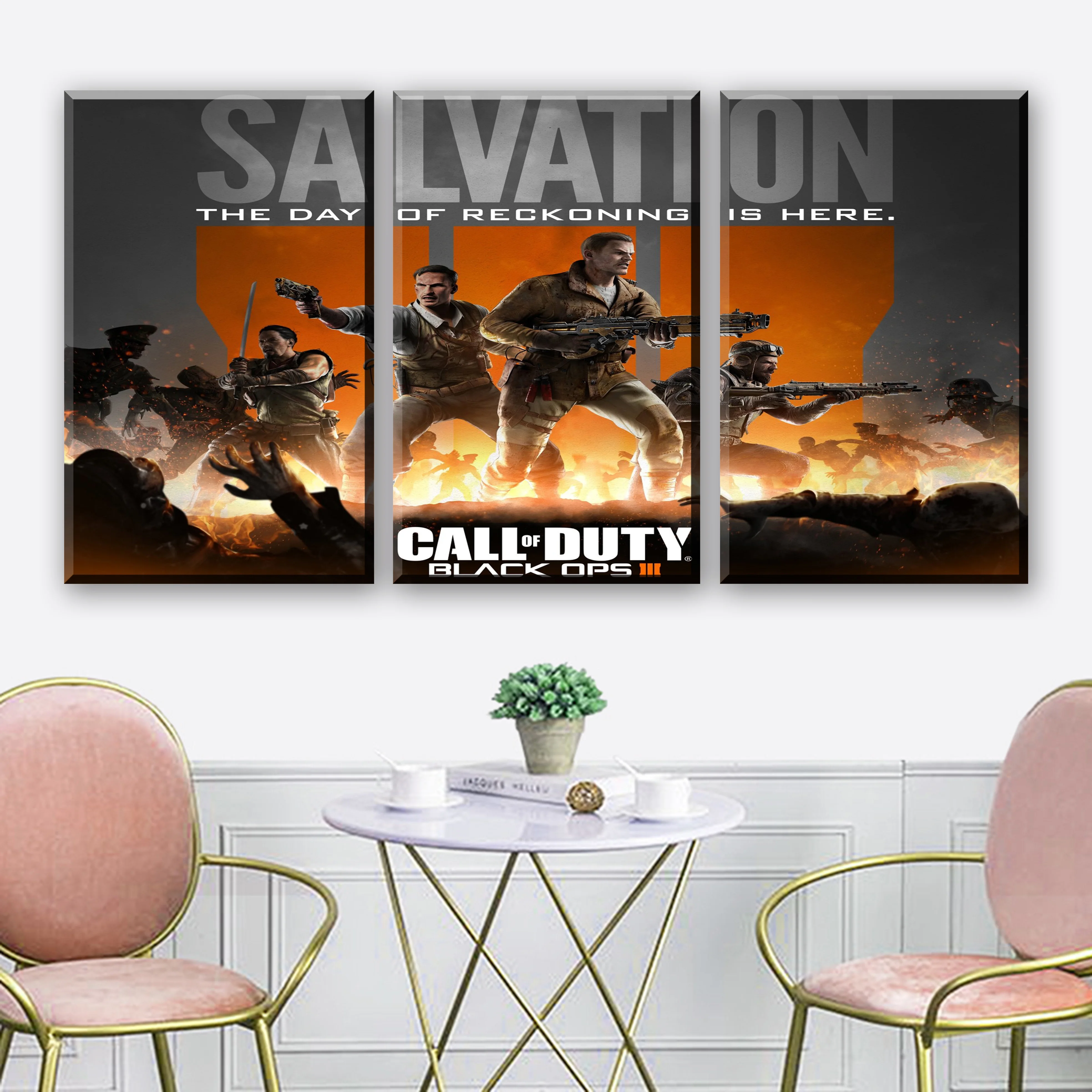 

Canvas HD Print Painting Wall Art 3 Pieces Black Ops 4 Call Duty Game Pictures Modular Abstract Poster Modular Living Room Decor