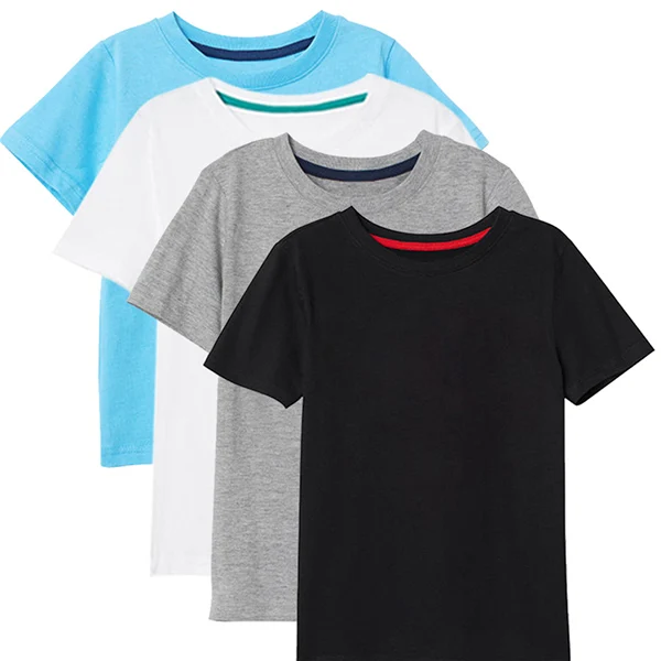Новая летняя хлопковая футболка для мальчиков и девочек, детские футболки, футболка с короткими рукавами для мальчиков, одежда для маленьких девочек 2-8 лет - Цвет: Colour20
