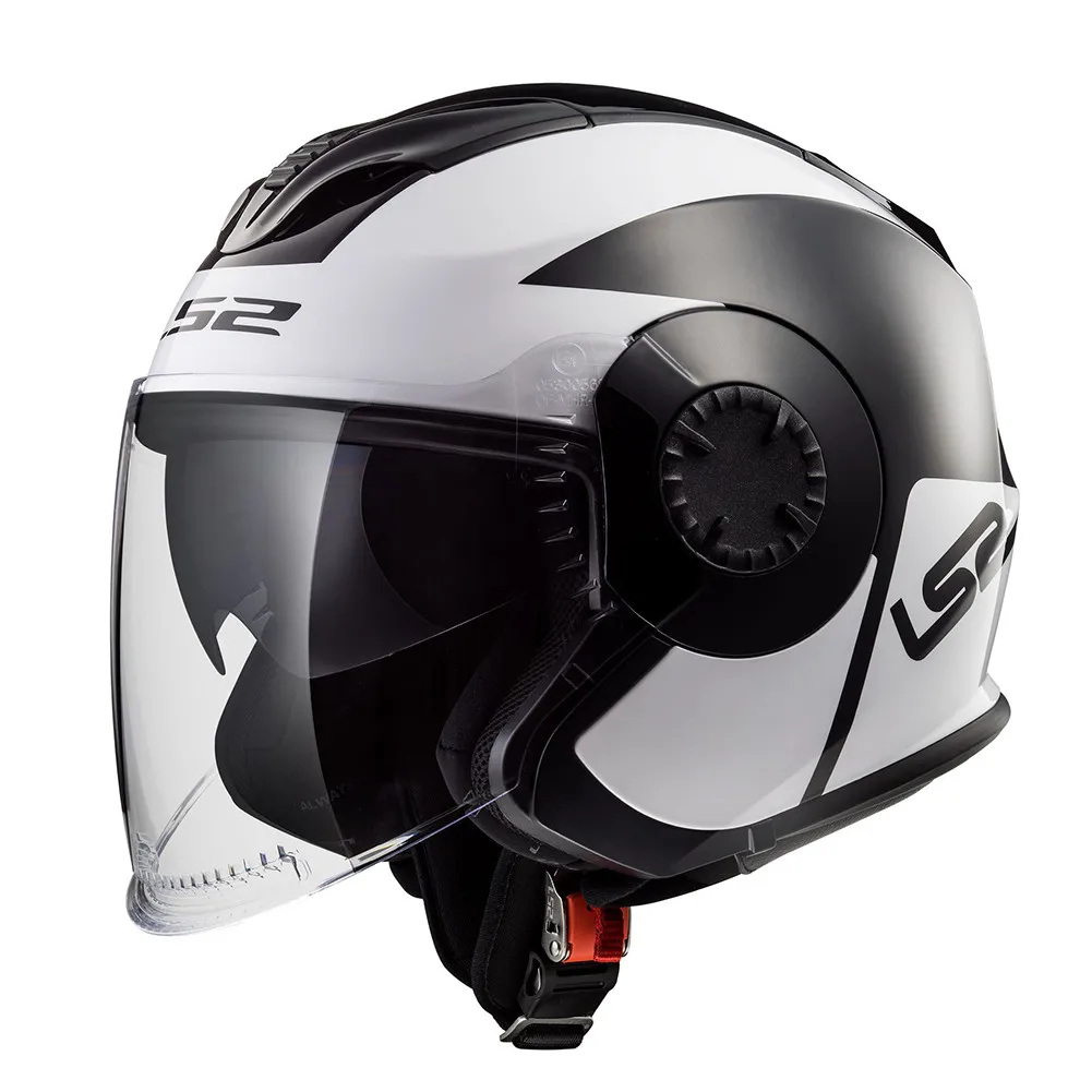 Ls2 OF570 Verson Technik Jet шлем мобильный мотоциклетный скутер Capacetes De Motociclista Casco Moto Casque Moto cask - Цвет: Mobile Black White