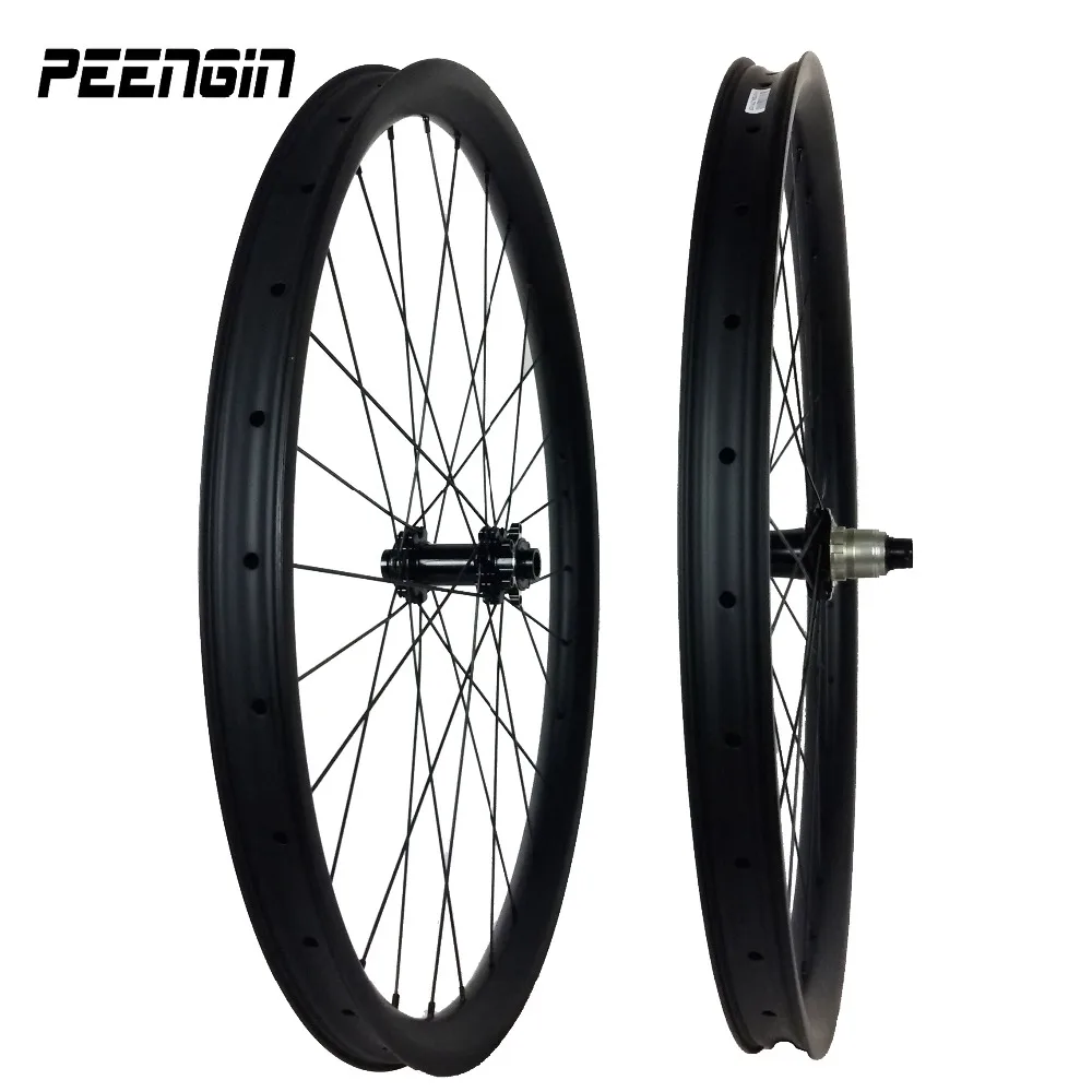 Углеродные mtb колеса 29er 40x30мм клинчер бескамерные совместимые DH Горные 27 5 er