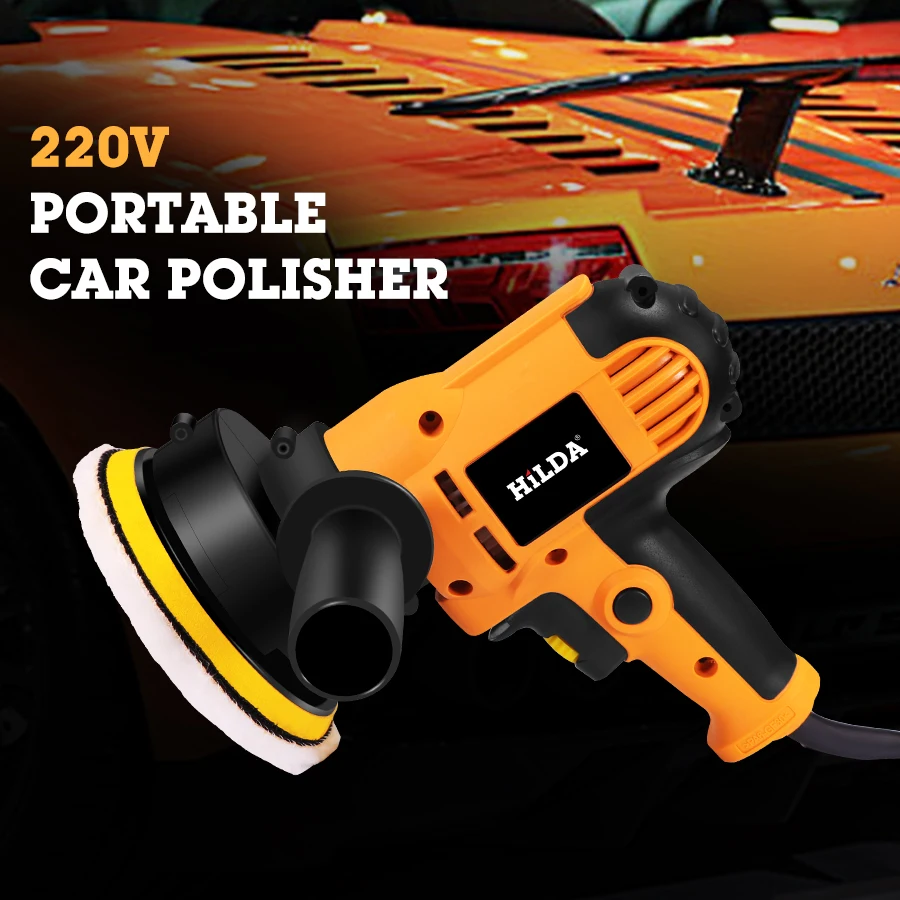 Polidor elétrico automotivo, 220v, máquina de polimento automática, velocidade ajustável, ferramentas para cera, acessórios para carro, ferramentas powewr|Polidores| -