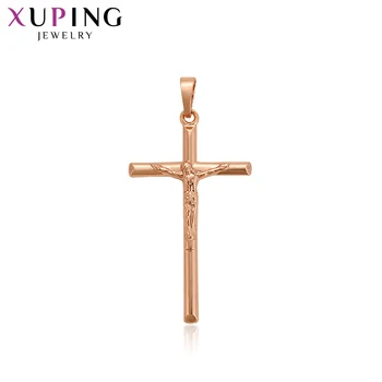 

Xuping Cross Series Accessori for Girl Pendant Rose Gold Color Plated Jewelry Elegant Christmas Gift 34530