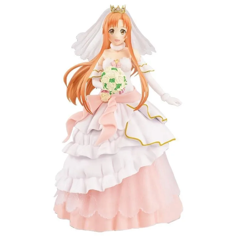 22cm Original Anime Sword Art Online Figure PVC uuki Asuna Model Toy Dolls Gifts 22cm Original Anime Sword Art Online Figure PVC uuki Asuna Model Toy Dolls Gifts