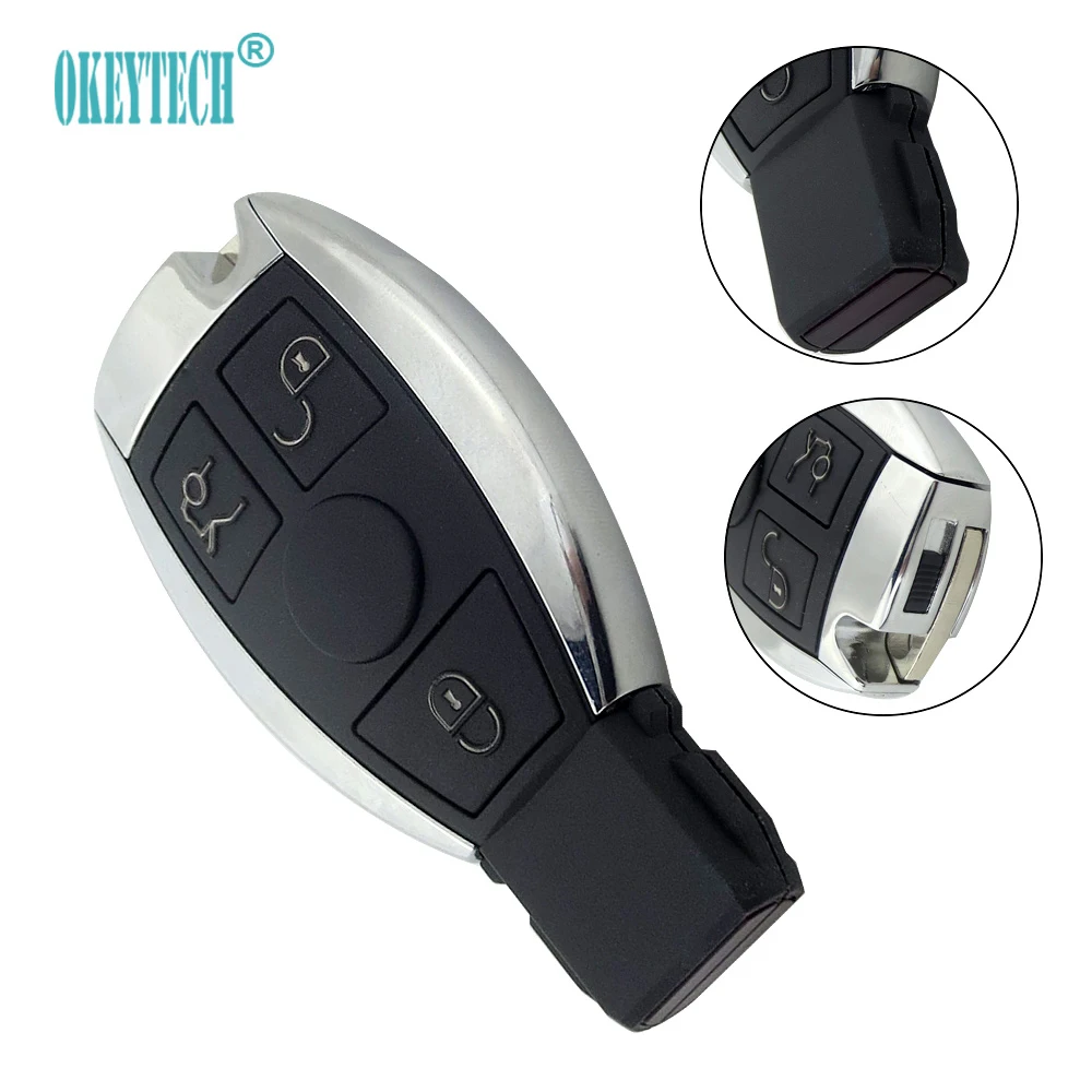 OkeyTech 3 кнопочный Сменный Чехол для дистанционного ключа чехол MERCEDES BENZ ML SL SLK CLK W211