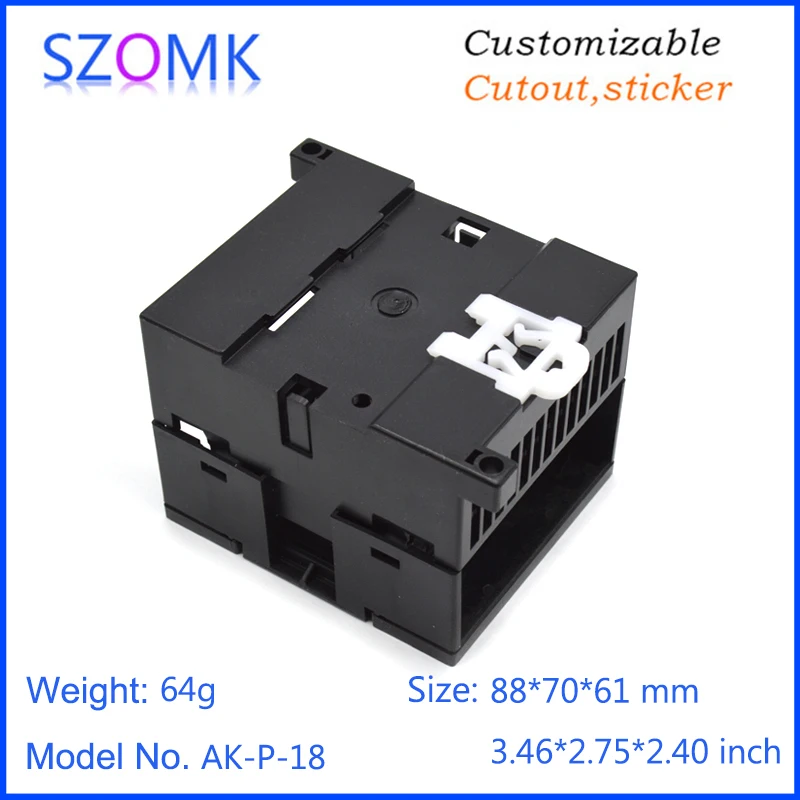 szomk plastic din rail enclosure electronics box PLC instruement plastic housing case plastic junction box (11)