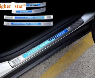Выше Star stailness стали 4 шт. внешние пороги украшения потертости защита подножку ДЛЯ Chevrolet Equinox