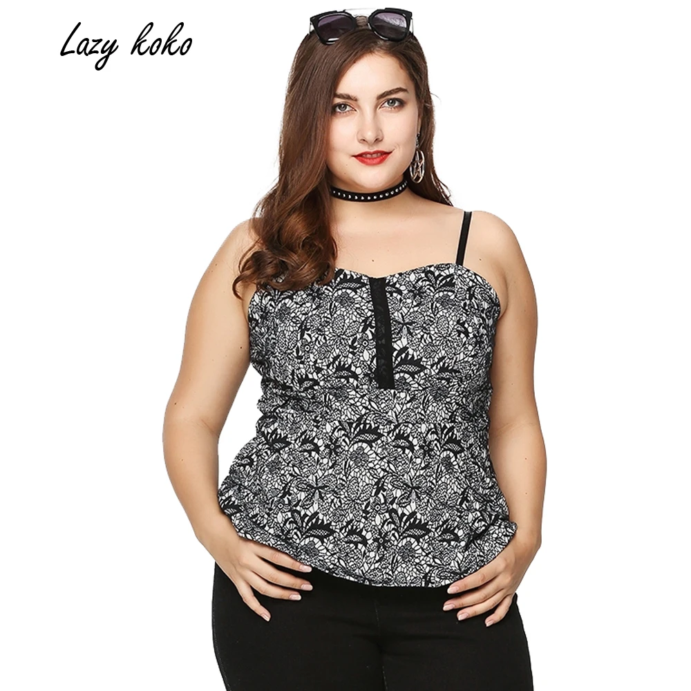 Lace camisole tops for women plus size clothing