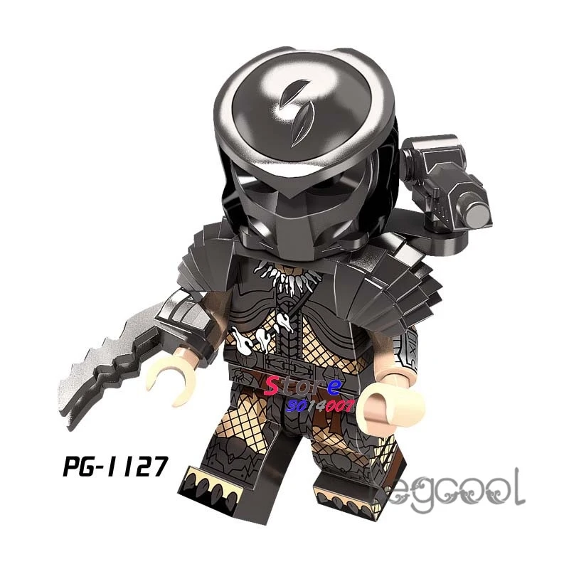 

1PCS model building blocks action superheroes The Predator learning Doll party diy toys for children gift