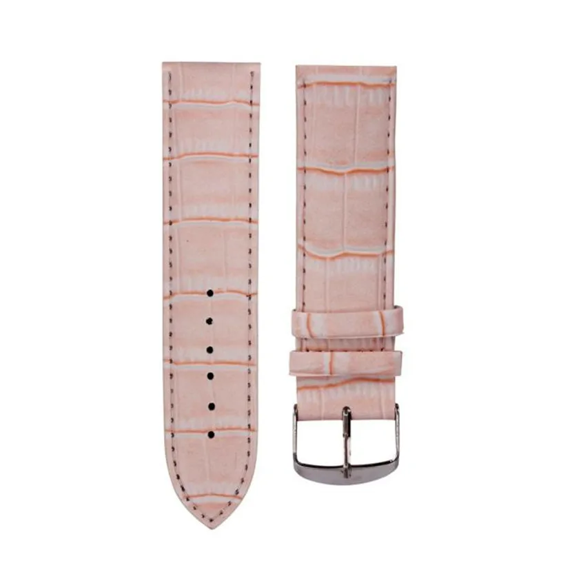 

2017 Fabulous 14mm High Quality Soft Sweatband Leather Strap Steel Buckle Wrist Watch Band dropping No25