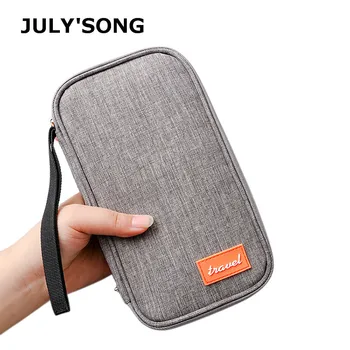 

JULY'S SONG Cation Waterproof Travel Passport Wallet Card Package Portable Multifunction Credit Card Wallet Holder 22x12x2.5cm