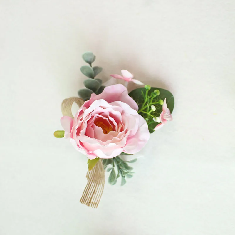 16     30015      cuff bridesmaid bracelet flower wrist corsage  (17)