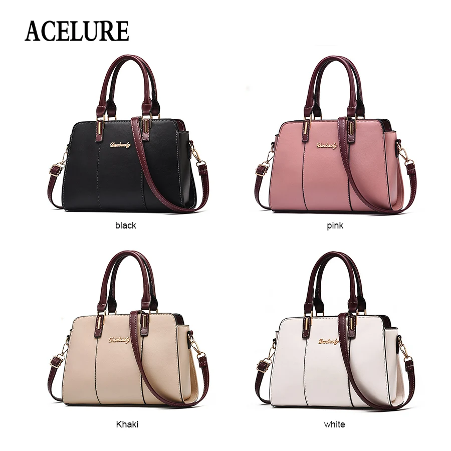 ACELURE النساء يد الأعمال الفاخرة حقائب يد جلدية المرأة أكياس مصمم المرأة حقيبة OL سيدة crossbody حقائب للنساء 2018 بولسا