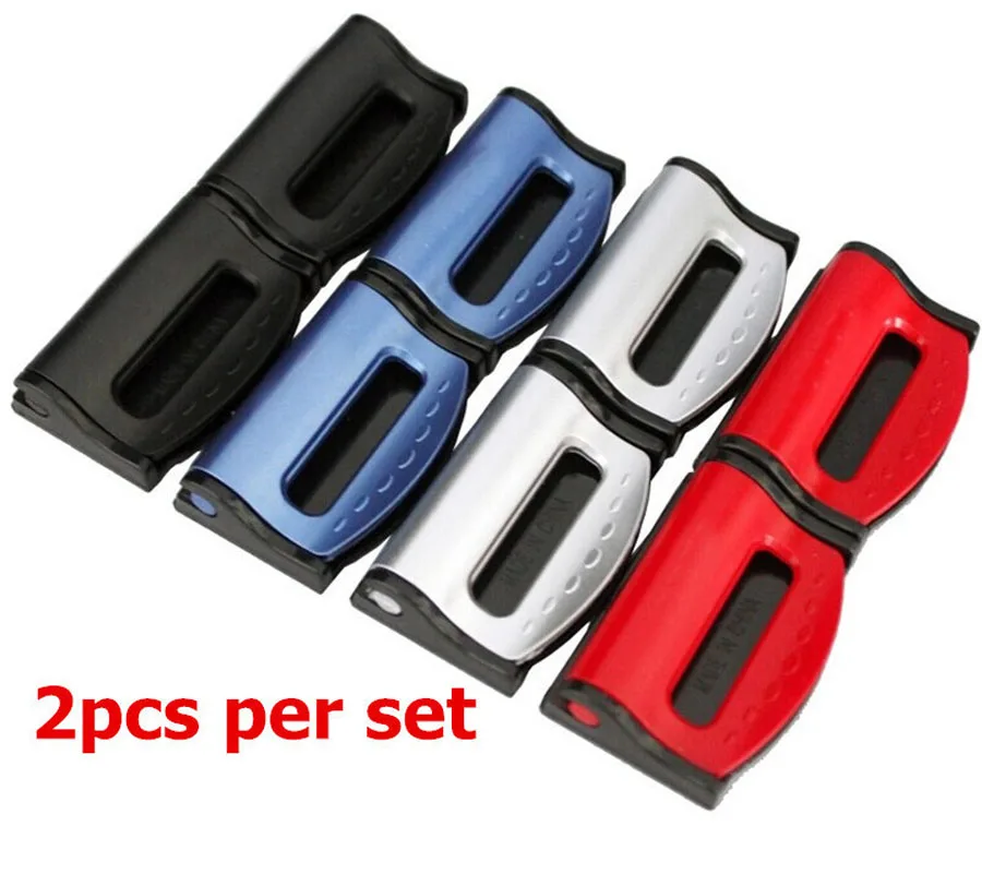 

2X Car Automobile Seat Belt Clip Stopper Safety Shoulder Strap Belt Fastener Universal Car-styling Auto Accessories