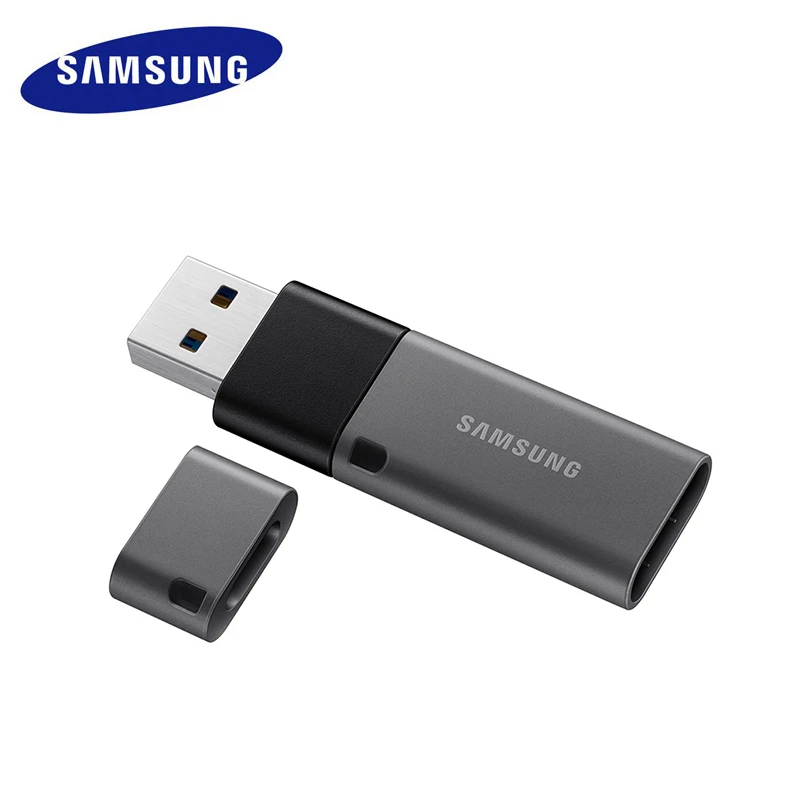 Samsung USB 3,1 флеш-накопитель 128 ГБ DUO Plus Скорость до 300 МБ/с. OTG usb Type C флеш-накопитель 128 ГБ для Chromebook& Macbook cle USB