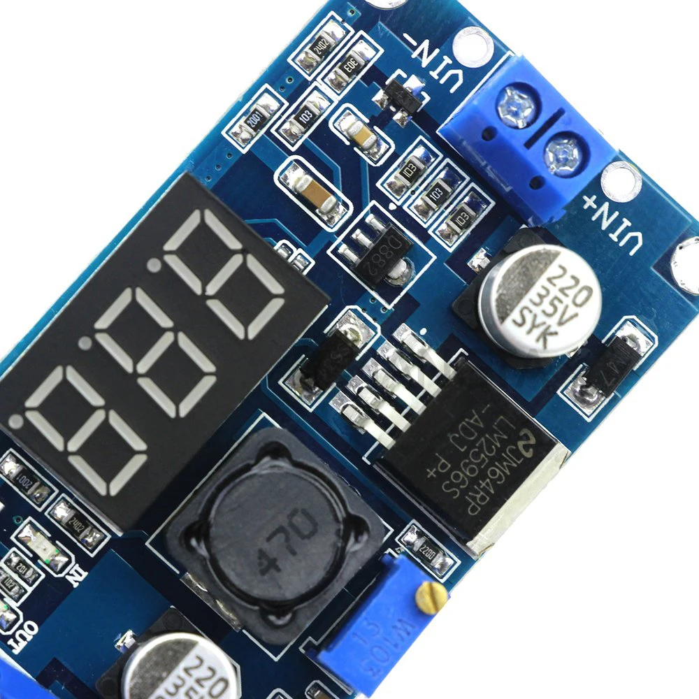 LM2596 LM2596S светодиодный вольтметр DC понижающее Шаг вниз Регулируемый Модуль