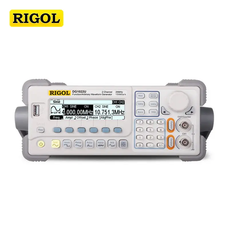 

RIGOL DG1022U Updated from DG1022 Signal Generator 2 Channel 25 MHz Function Waveform Signal Generator