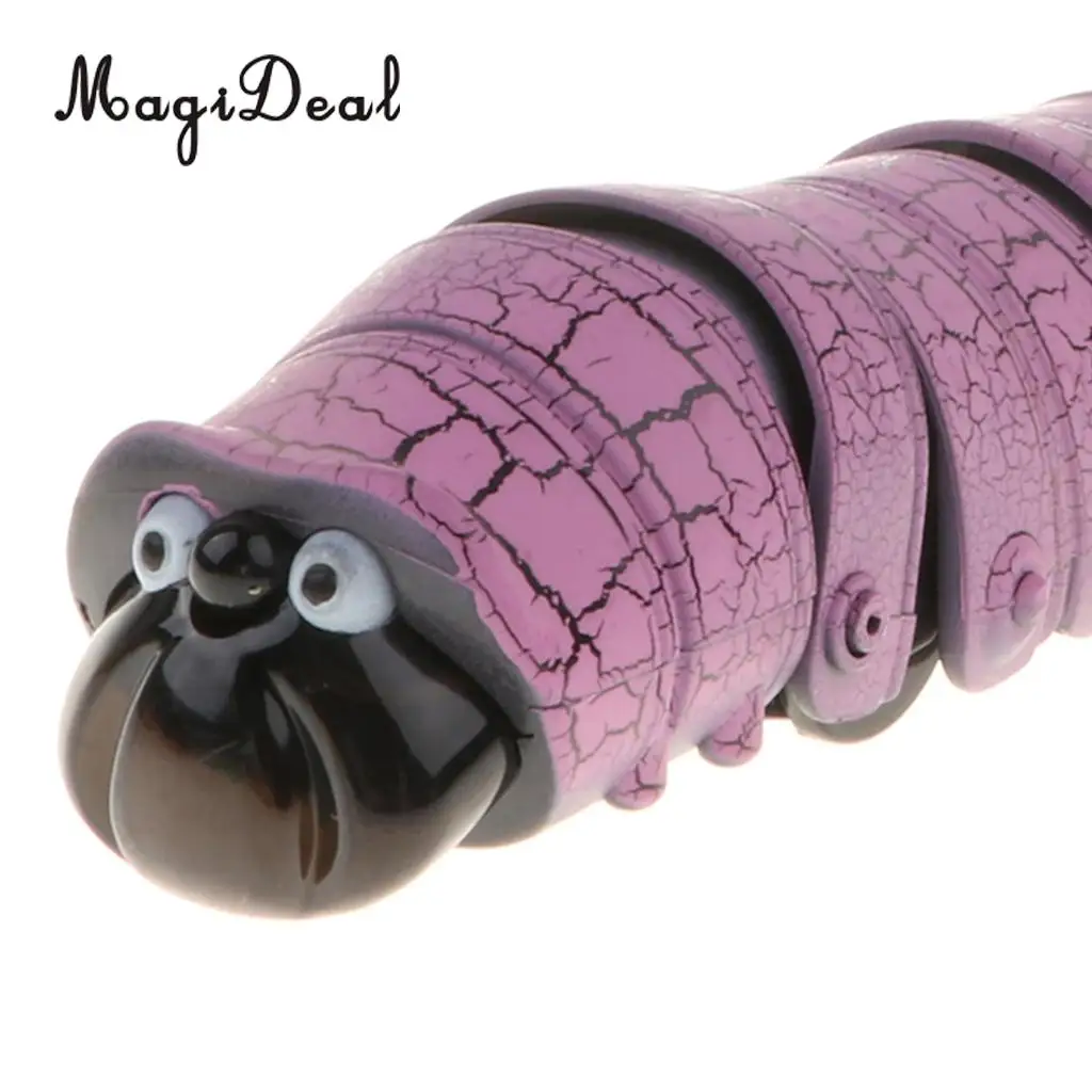 4 Inch Realistic Remote Control Caterpillar RC Bug Toy Party Prank Tricks Xmas Gift