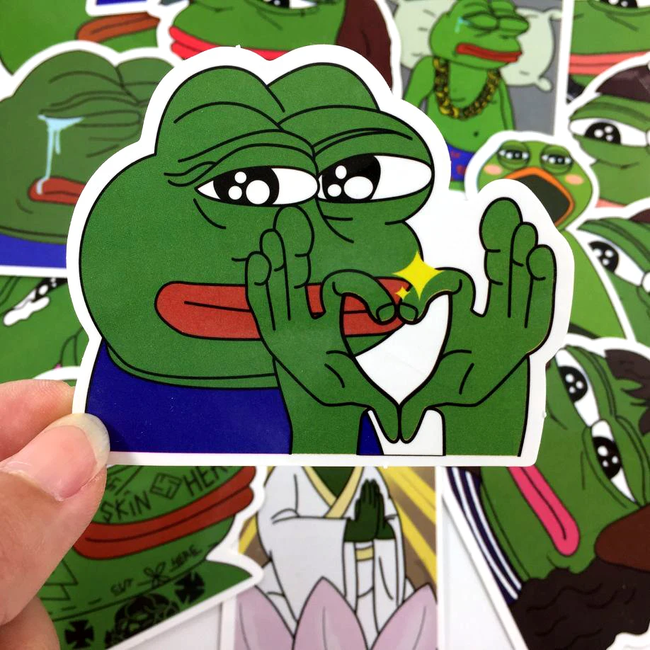 2 вида 17 шт./лот пародия Pepe Sad Лягушка граффити наклейка для ноутбука багаж скейтборд автомобиль мотоцикл сноуборд наклейка игрушка наклейка s