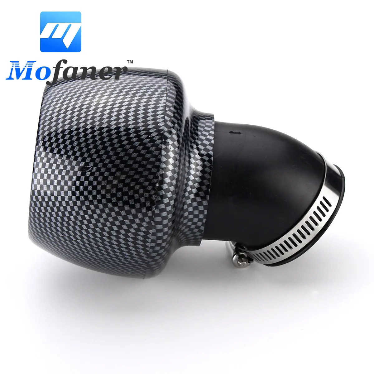 

42mm Motorcycle Air Filter Carbon Fibre For 150cc 250cc ATV Quad Moped Scooter Go kart